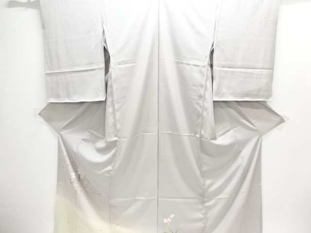 JAPANESE KIMONO / ANTIQUE KARIEBA FOR SUMMER KIMONO / SILK / PLANTS